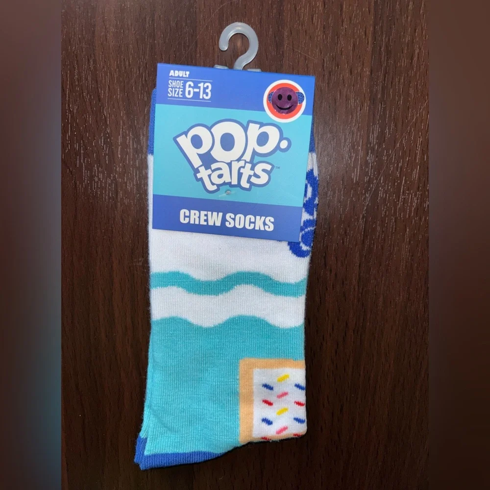 POP TARTS NOVELTY CREW SOCKS NWT MEN’S SHOE SIZE 6-13